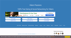 Desktop Screenshot of hikerspassions.com