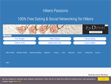 Tablet Screenshot of hikerspassions.com